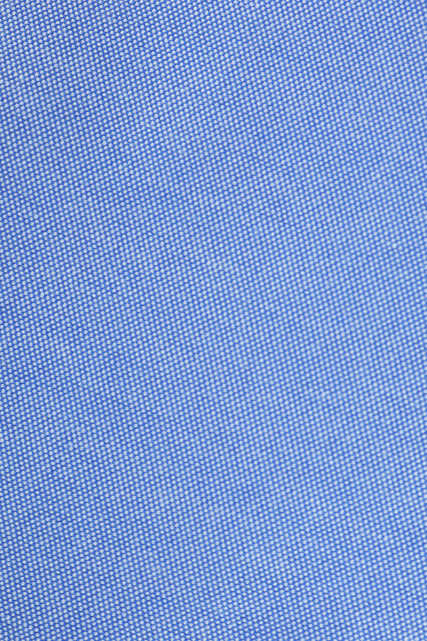 Camisa Manga Corta Color Azul Con Bolsa Cuello Americano Para Hombre